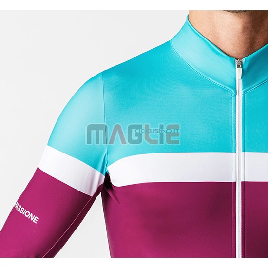 Maglia La Passione Manica Lunga 2019 Blu Bianco Rosso